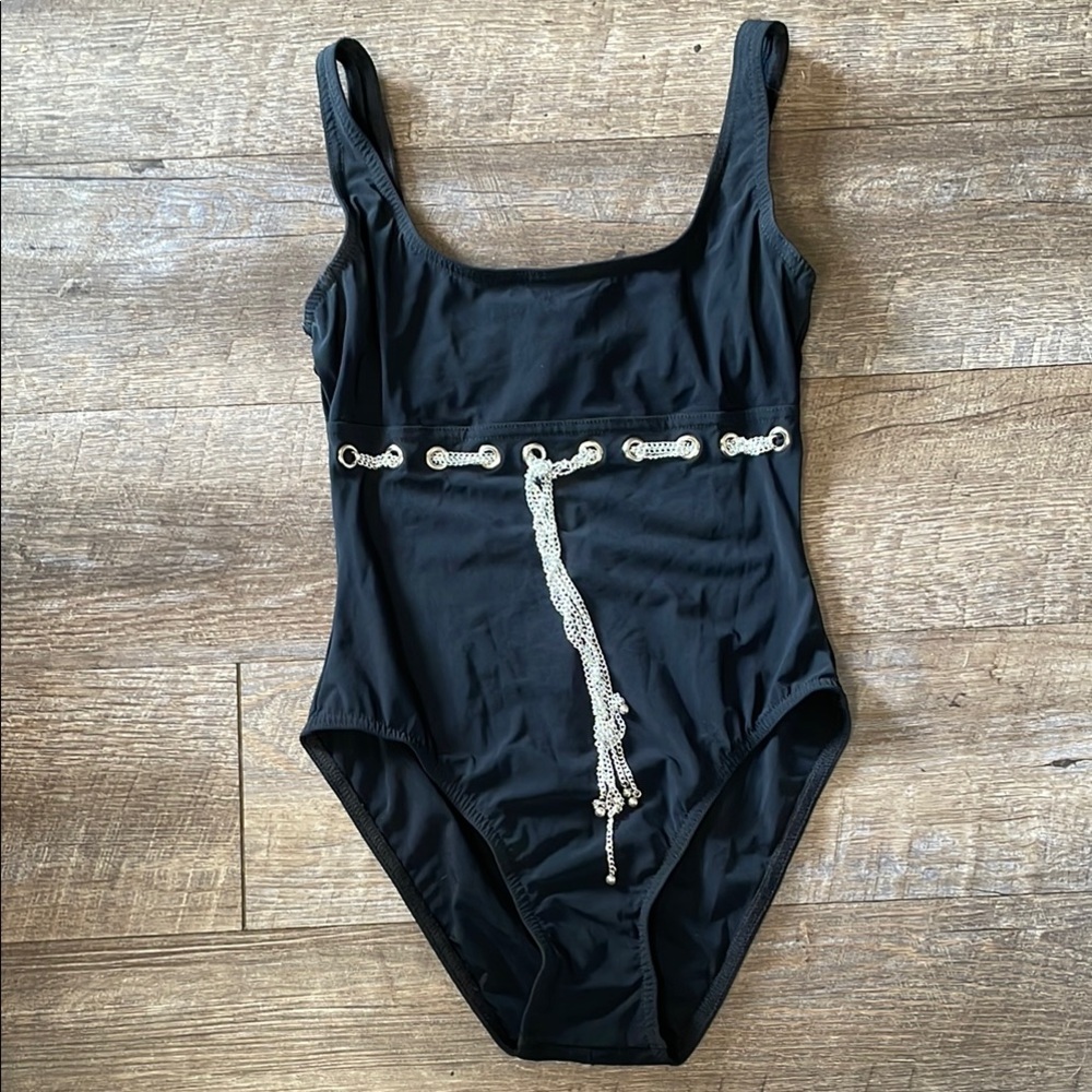 Karla Colletto belted chain Underwire One Piece Swimsuit